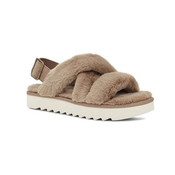 UGG Shoes - Women's Koolaburra by UGG Fuzz-ee Slipper Amphora Taupe Size 9 New With Tags